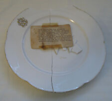 EXTREMELY RARE C. 1850’s PARIS PORCELAIN PLATE PROPERTY OF “SAMUEL F.B. MORSE” & picture