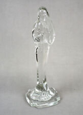 Vintage Heisey Glass Madonna Figurine clear 8.75