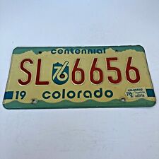 Colorado 1976 Centennial License Plate SL 6656 Man Cave Collector Vntage Classic picture
