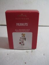 2021 Hallmark Keepsake Peanuts Snoopy Ornament All Decked Out #24 picture