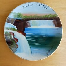 Vintage Japanese Plate Hand Painted Niagara Falls NY No Chips No Cracks picture
