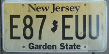 One NEW JERSEY Garden State  license plate  Your choice  Craft condition E87 EUU picture