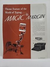 1939 Royal Typewriter Fortune Magazine Print Advertising Magic Margin Logo Brown picture