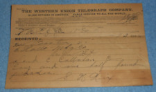 1892 Western Union Telegram Hall Mfg Co Fire Pickaxes Sent To Cornelius Callahan picture