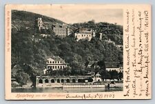 c1903 Heidelberg Germany From Hirschgasse Street ANTIQUE Postcard picture