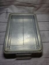 Vintage REMA Heavy-Duty Aluminum Pan with Frosted Plastic Lid - 13