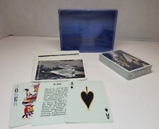 General Dynamics Playing Cards Air Force F-111A Fighter Bomber Craft Journal Vtg picture