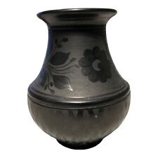 Istvan Fazekas Nádudvar Vase Hungarian KF 5509/A Folk Art Pottery Black Etched S picture