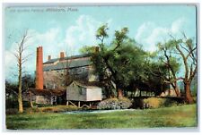 c1910 Old Shuttle Factory Trees Attleboro Massachusetts Vintage Antique Postcard picture