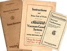 Lot 1920's Dodge Brothers Motor Cars Instructions Brochures Booklets Original picture