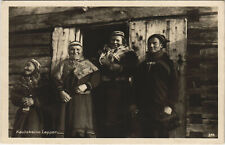 PC NORWAY, KAUTOKEINO LAPPER, Vintage REAL PHOTO Postcard (b36892) picture