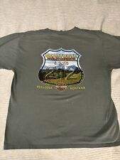 Vintage Harley Davidson Beartooth Pass Red Lodge Montana Gray Shirt Size Large picture
