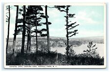 Crystal Lake Looking East Averill Park NY Rensselaer County Postcard F15 picture