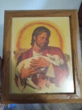 Young Jesus with Lamb Framed Print 11x9in picture