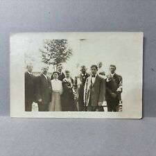 Postcard RPPC Family Men Women Glasses Business Professional Early 1900s picture