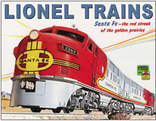 New Tin Signs Lionel Santa Fe Sign 2284 picture