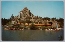 Disneyland Cascade Peak Mine Train Canoes Frontierland C-17 Postcard picture