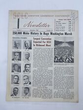 Rare Original SCLC Newsletter Vol 1 #12 March On Washington 1963 MLK Jr. Speech picture