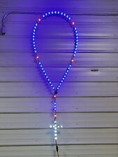 Handmade Traditional Shaped Outdoor Rosary White Light Up LED Cross picture