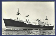MS ARIZONA Cargo Ship of United Steamship Company Denmark BW RPPC picture