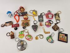 Lot 19 Vtg Japanese Souvenir Keychains Tourist Metal Kawaii Cute Okinawa Bells picture