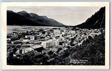 Juneau Alaska AK Postcard RPPC Photo Bird's Eye View Ordway Neff c1930's Vintage picture