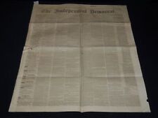 1861 JULY 11 THE INDEPENDENT DEMOCRAT NEWSPAPER - LINCOLN'S MESSAGE - K 74 picture