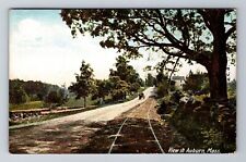Auburn MA-Massachusetts, Country Road, Horse & Wagon, Vintage c1907 Postcard picture