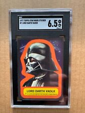 1977 Topps Star Wars Blue Series 1 Sticker #7 VADER Just Graded SGC 6.5 EX/NM+ picture