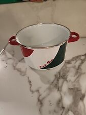 Vintage Pasta Time 6 qt. Metrokane Enamel Cooking Pot Only As Is Chipped picture