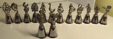 Reed & Barton Twelve Days of Christmas Bells Silverplate Complete Set of 12 + 2 picture
