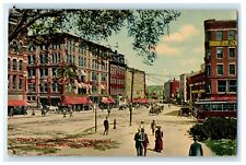 1912 Front Street Looking Toward Station, Worcester, Massachusetts MA Postcard picture