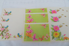 Vintage Postcards 1970's Lot of 9 Unused Blue Birds Flowers Butterflies Bees picture