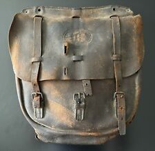 Vintage U.S. Calvary Military WW2 Western Leather One-Side Saddle Bag picture