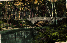 New Arch Bridge Deering Oaks Portland Maine Divided 1910s picture