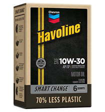 Chevron Havoline Conventional Motor Oil 10W-30, 6 Quart Smart Change Box-sale picture