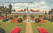 SPOKANE, WA Washington  MUNICIPAL GREENHOUSE~Duncan Gardens   c1940's Postcard picture