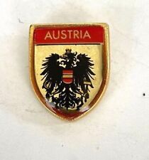 Austria Souvenir Lapel Hat Jacket Pin Crest Coat Of Arms Shield 3/4