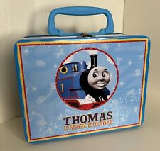 Vintage Thomas The Tank Engine & the Magic Rail Road Lunch Box Blue 2000 Clean picture