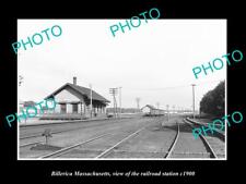 OLD LARGE HISTORIC PHOTO OF BILLERICA MASSACHUSETTS THE RAILROAD STATION c1900 picture