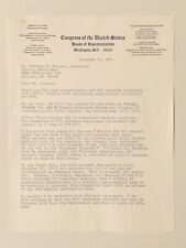 JERRY LITTON Congressional Letter to Banker  (Nov 1975) -  Autograph - President picture
