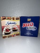 Lot Of 2 Vintage Cookbooks 2008 JELL-O & Splenda Recipe Collections New Binder picture