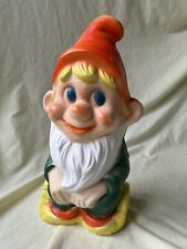 Rare VTG Poloron 13” Gnome Elf Plastic Christmas Holiday Blow Mold - No Light picture