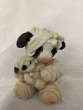 Marys Moo Moos Halloween All Wrapped Up In Moo Baby Cow Figurine Retired Enesco picture
