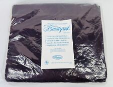 Vintage Beautyrest Chatham Full Acrylic Blanket Nylon Trim 80” x 90” Dark Purple picture
