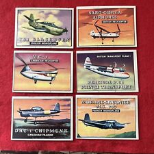 1952 Topps Wings “Friend Or Foe” AIRPLANES Card Lot (6)   All F-VG picture