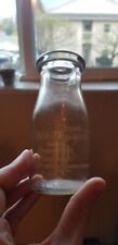 Vintage Borden's Capital Dairy Co Glass Milk Bottle Half Pint Clear picture