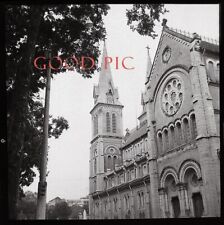 #V5 m Vintage Photo Negative- Church - Saigon Vietnam-1963 picture