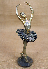 Ballerina Dancer Figurine Girl Ballet Statue Dance Sculpture Bronze Colour Gift picture