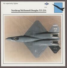 Northrop McDonnell Douglas YF-23A Warplanes Military Air Edito Service Card USA picture